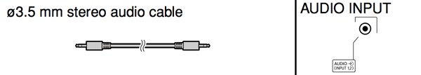 Mini audio cable